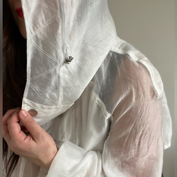 FenG CHen WANG Sheer White Jacket Luxury Size Large - Picture 5 of 16